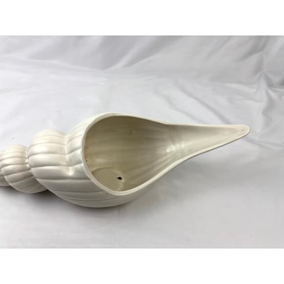 Vintage Fitz & Floyd Seashell Planter Vase MCM Cottagecore Ceramic Japan 17" - Picture 10 of 16